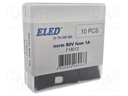 Fuse: fuse; 1A; 80VDC; automotive; 19mm; 19x5.1x20mm