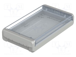Enclosure: multipurpose; X: 125mm; Y: 231mm; Z: 40mm; BOCUBE; grey