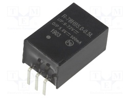 Converter: DC/DC; 2.5W; Uin: 9÷72V; Uout: 5VDC; Iout: 500mA; SIP3