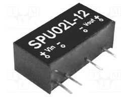 Converter: DC/DC; 2W; Uin: 21.6÷26.4V; 12VDC; Iout: 167mA; SIP; 2.3g