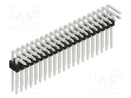 Connector: pin strips; pin header; male; PIN: 42; 1.27mm; THT; 2x21