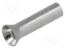 Bootlace ferrule; non-insulated; copper; 0.5mm2; 6mm; tinned