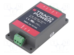 Converter: DC/DC; 20W; Uin: 80÷160V; Uout: 24VDC; Iout: 830mA; 107g