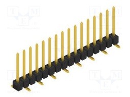 Connector: pin strips; pin header; male; PIN: 16; 2.54mm; SMT; 1x16