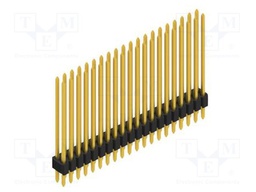 Connector: pin strips; pin header; male; PIN: 40; 1.27mm; THT; 2x20
