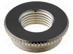 Reduction of threads for glands; Int.thread: M16; brass; nickel