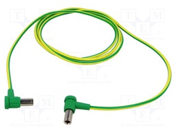 Connection cable; socket angled 6mm,both sides; non-insulated