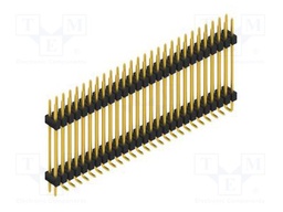 Connector: pin strips; pin header; male; PIN: 54; 2.54mm; SMT; 2x27