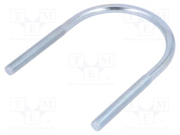 U-bolt; B; steel; zinc; Thread len: 70mm; Int.width: 89mm; H: 143mm