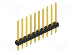 Connector: pin strips; pin header; male; PIN: 10; 2mm; THT; 1x10