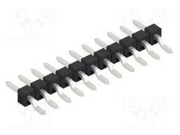 Connector: pin strips; pin header; male; PIN: 11; 2.54mm; SMT; 1x11