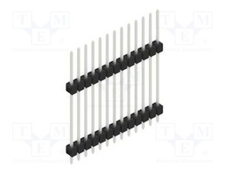 Connector: pin strips; pin header; male; PIN: 13; 2.54mm; THT; 1x13