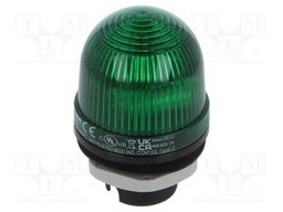 Signaller: lighting; flashing light; green; 24VDC; IP65; Ø57x85mm