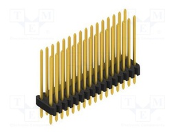Connector: pin strips; pin header; male; PIN: 32; 1.27mm; THT; 2x16