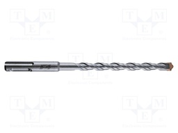 Drill bit; for concrete; Ø: 10mm; L: 260mm; metal; cemented carbide