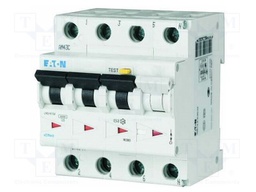 RCBO breaker; Inom: 16A; Ires: 30mA; Poles: 3+N; 240VAC; IP20; FRBm6