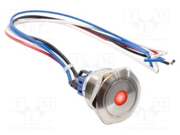 Switch: vandal resistant; Pos: 2; SPST NC + NO; 2A/48VDC; IP66