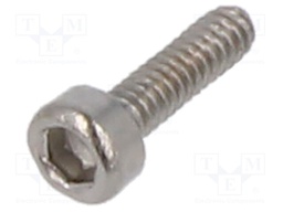 Screw; M1.4x5; 0.3; Head: cheese head; hex key; HEX 1,3mm; DIN 912