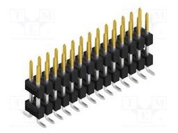 Connector: pin strips; pin header; male; PIN: 28; 2.54mm; SMT; 2x14