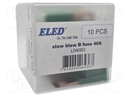 Fuse: fuse; 40A; 32VDC; automotive; 22.2mm; 22.2x15.2x45mm