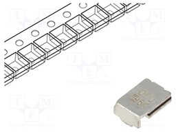 Fuse: PTC polymer; 500mA; 60VDC; PCB,SMT; 6.73x5.44mm; brass; PFSM