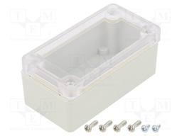 Enclosure: multipurpose; X: 50mm; Y: 95mm; Z: 40mm; Ritec; light grey
