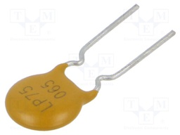 Fuse: PTC polymer; 650mA; Imax: 40A; THT; Iswitch.max: 3.25A