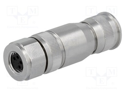 Connector: M8; female; PIN: 4; straight; shielded; for cable; plug