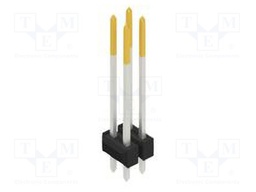 Connector: pin strips; pin header; male; PIN: 4; 2.54mm; THT; 2x2