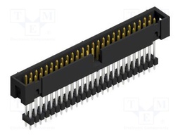 Connector: pin strips; pin header; male; PIN: 50; 2.54mm; THT; 2x25