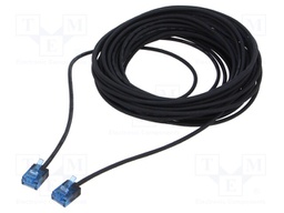 Patch cord; U/UTP; 6a; stranded; Cu; LSZH; black; 15m; 32AWG