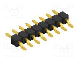 Connector: pin strips; pin header; male; PIN: 8; 2.54mm; SMT; 1x8