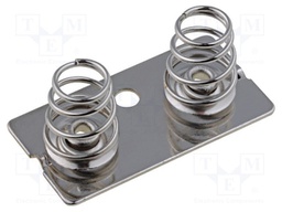 Spring contact; Mounting: screw; Size: AAA,AAAA,N; Batt.no: 2