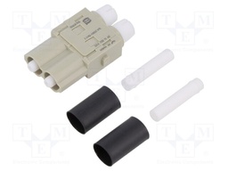 Connector: HDC; module; female; Han-Modular®; PIN: 2; w/o contacts