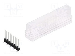 Connector: pin strips; pin header; male; PIN: 9; 2.54mm; SMT; 1x9