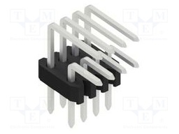 Connector: pin strips; pin header; male; PIN: 8; 1.27mm; THT; 2x4