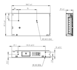 Power supply: switching; for building in; 100W; 5VDC; 20A; OUT: 1