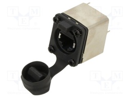 Connector: RJ45; socket; shielded; THT; 19.8x24mm; 8p8c; Cat: 5e