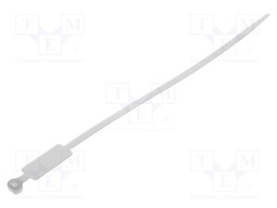 Cable tie; with label; L: 220mm; W: 4.8mm; polyamide; 220N; natural
