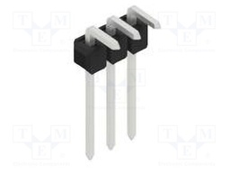 Connector: pin strips; pin header; male; PIN: 3; 2.54mm; THT; 1x3