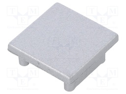 Cap for LED profiles; silver; ABS; Application: SMART16