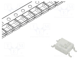 Optocoupler; SMD; Ch: 1; OUT: Darlington; 3.75kV; SOP4; Colour: white