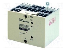 Relay: solid state; Ucntrl: 12÷24VDC; 50A; 180÷528VAC; G3PA