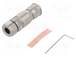 Connector: M8; female; PIN: 3; straight; shielded; for cable; plug