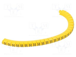 Markers for cables and wires; Label symbol: H; 2.5÷5mm; PVC; PA