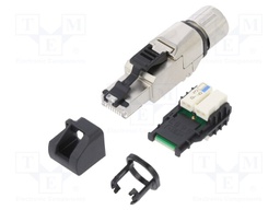 Plug; RJ45; PIN: 8; Cat: 6a; shielded,with protective cap; 5.5÷10mm