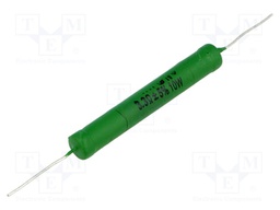 Resistor: metal oxide; 3.3Ω; 10W; ±5%; audio