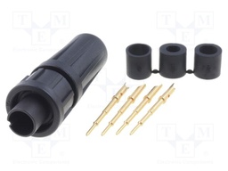 Connector: circular; Series: EN2; plug; male; soldering; for cable