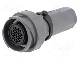 Connector: circular; plug; male; PIN: 32; w/o contacts; for cable