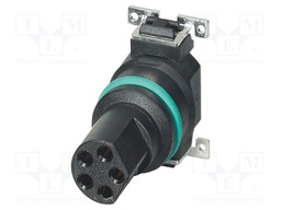 Connector: M8; PIN: 5; 3A; 30V; straight; unshielded; contact insert